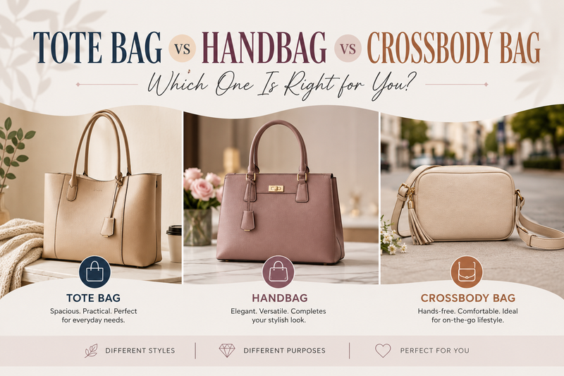 Tote Bag vs Handbag vs Crossbody Bag: Which One is Right for You?
