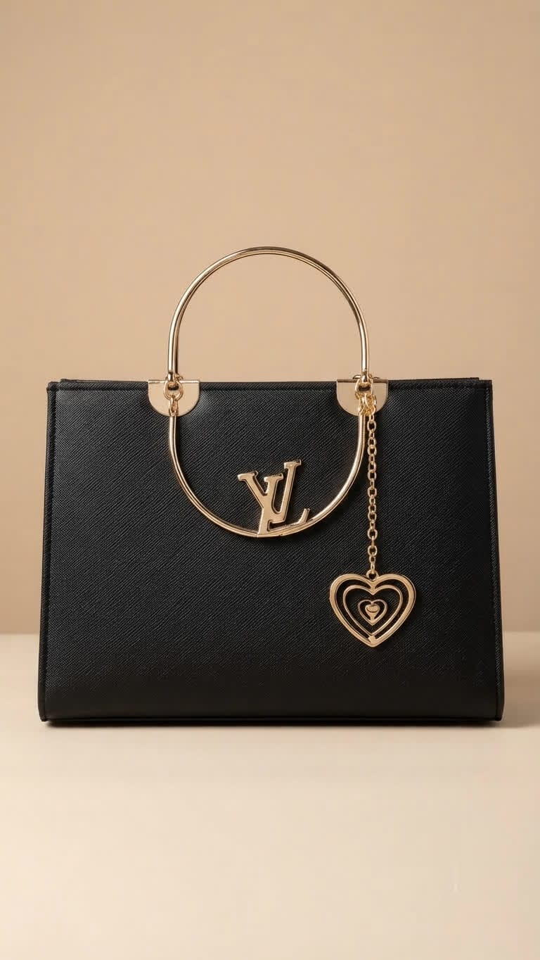 Elegant Metal Handle Tote Bag – Premium Women's Handbag