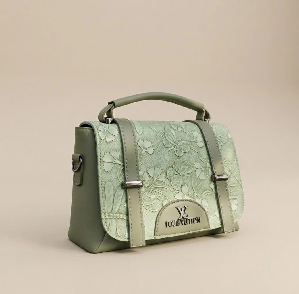 Elegant Floral Embossed Handbag