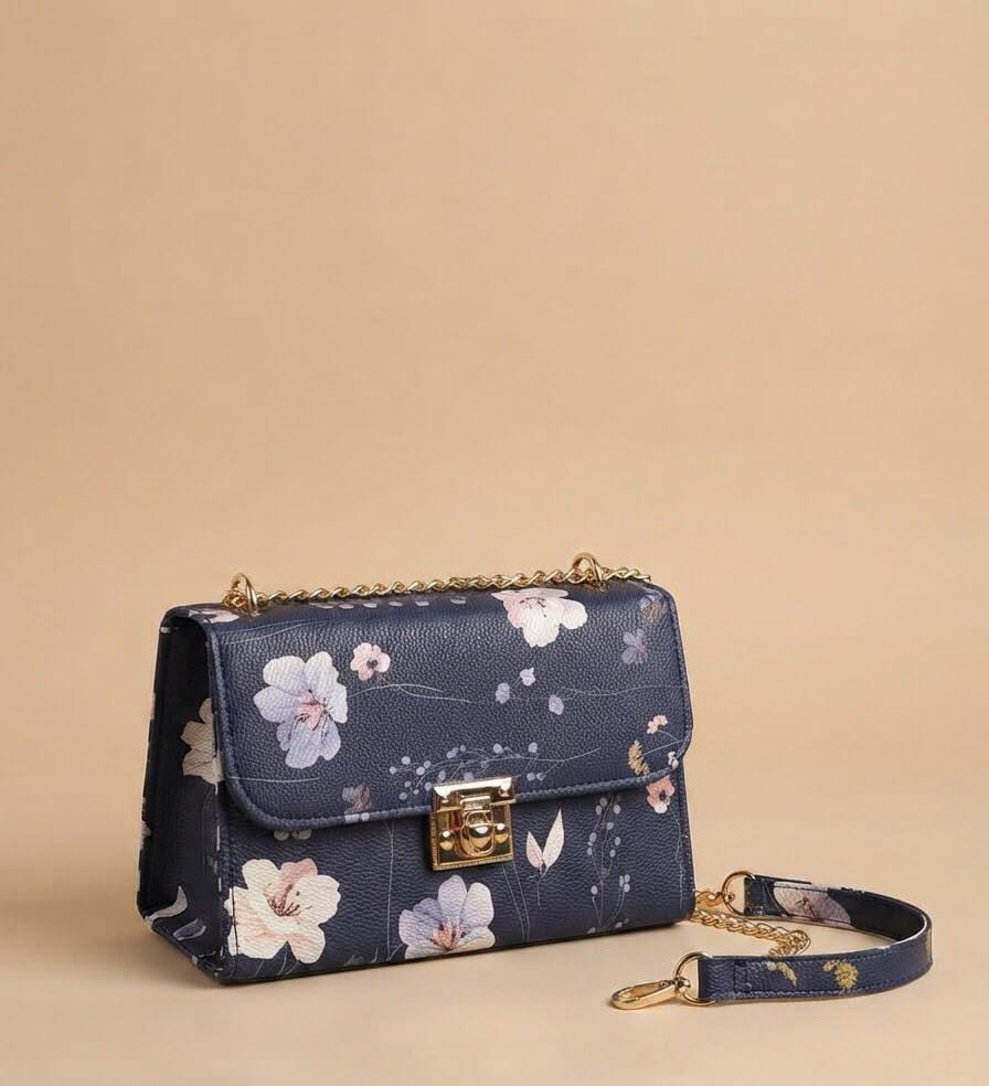 🌸 Elegant Floral Chain Crossbody Bag for Women