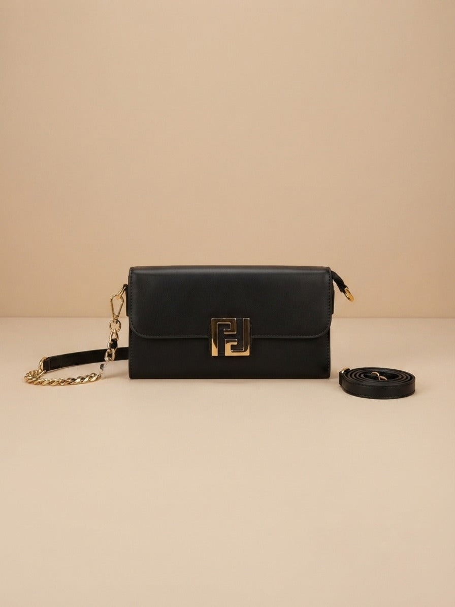 Monogram Lock Flap Crossbody Bag ✨