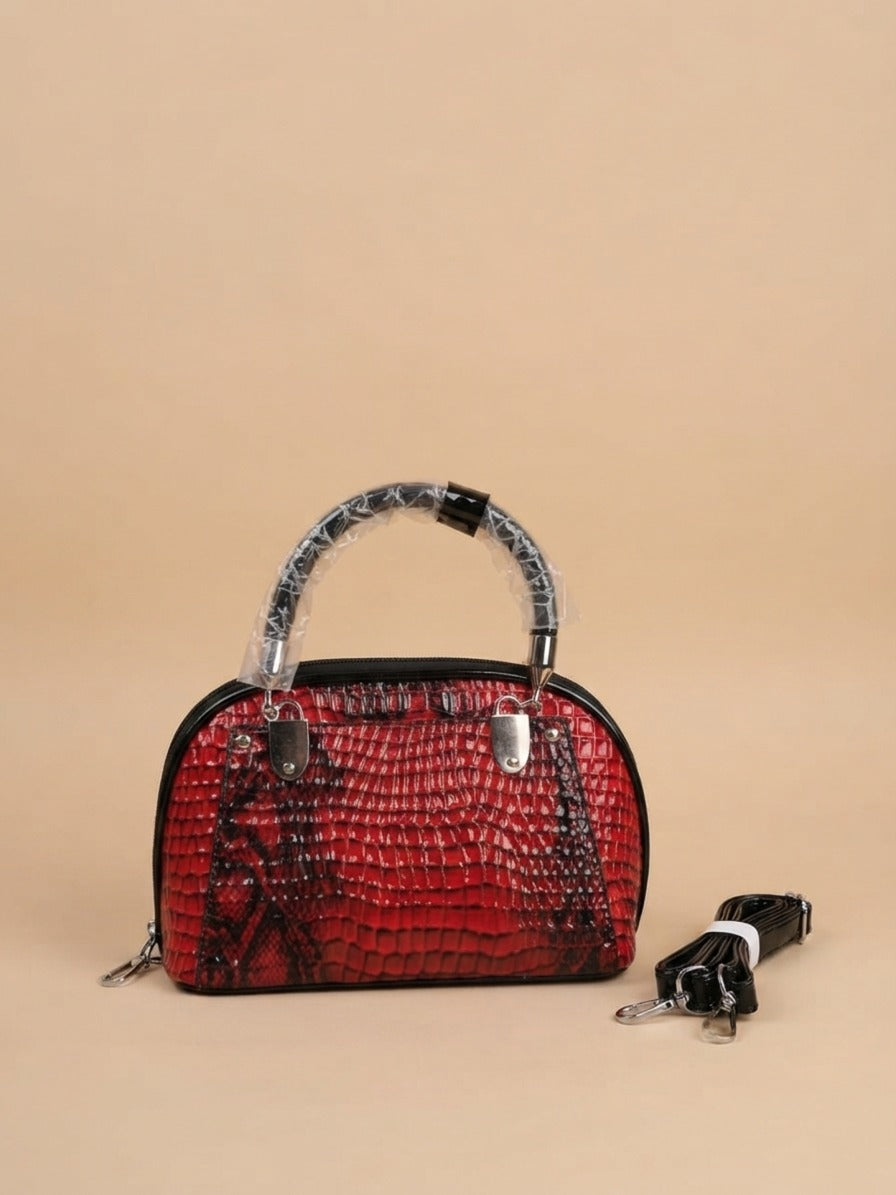 👜 Luxury Crocodile Pattern Handbag –