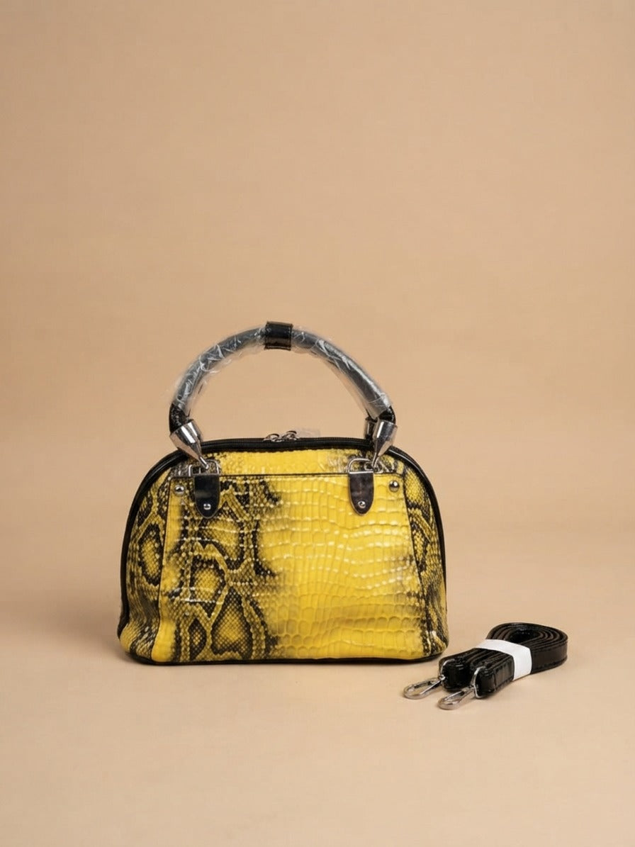 👜 Luxury Crocodile Pattern Handbag –