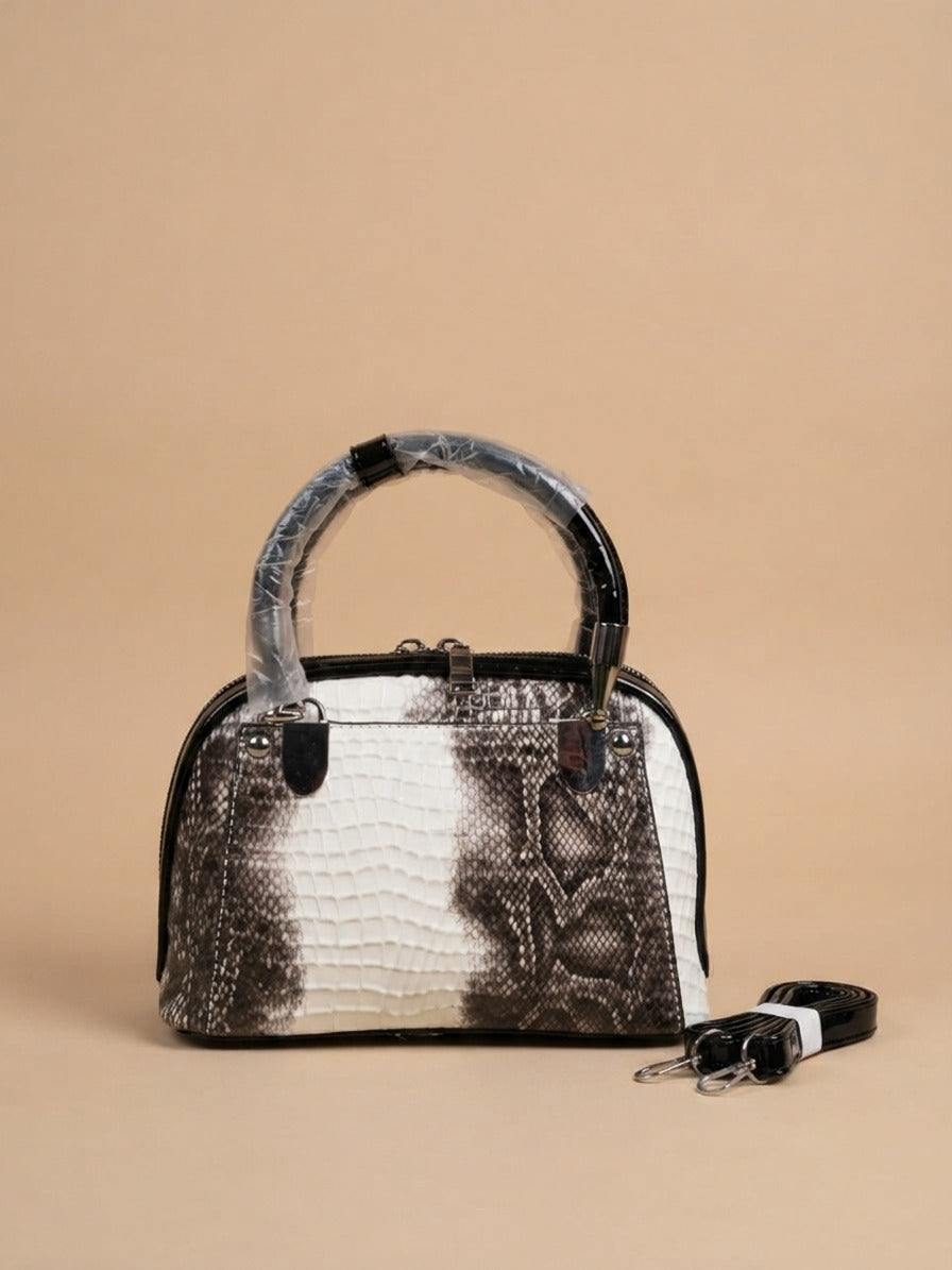 👜 Luxury Crocodile Pattern Handbag –