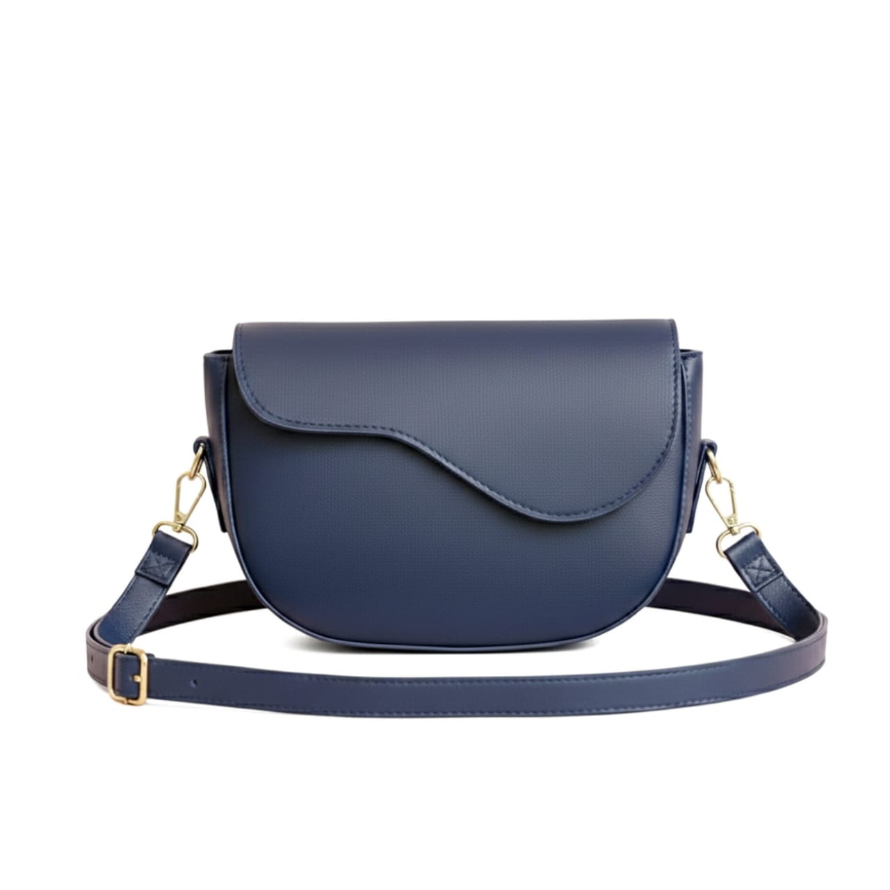 Elegant Half-Moon Crossbody Shoulder Bag – Premium PU Leather