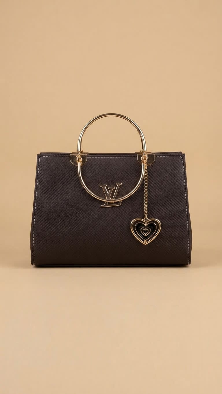 Elegant Metal Handle Tote Bag – Premium Women's Handbag