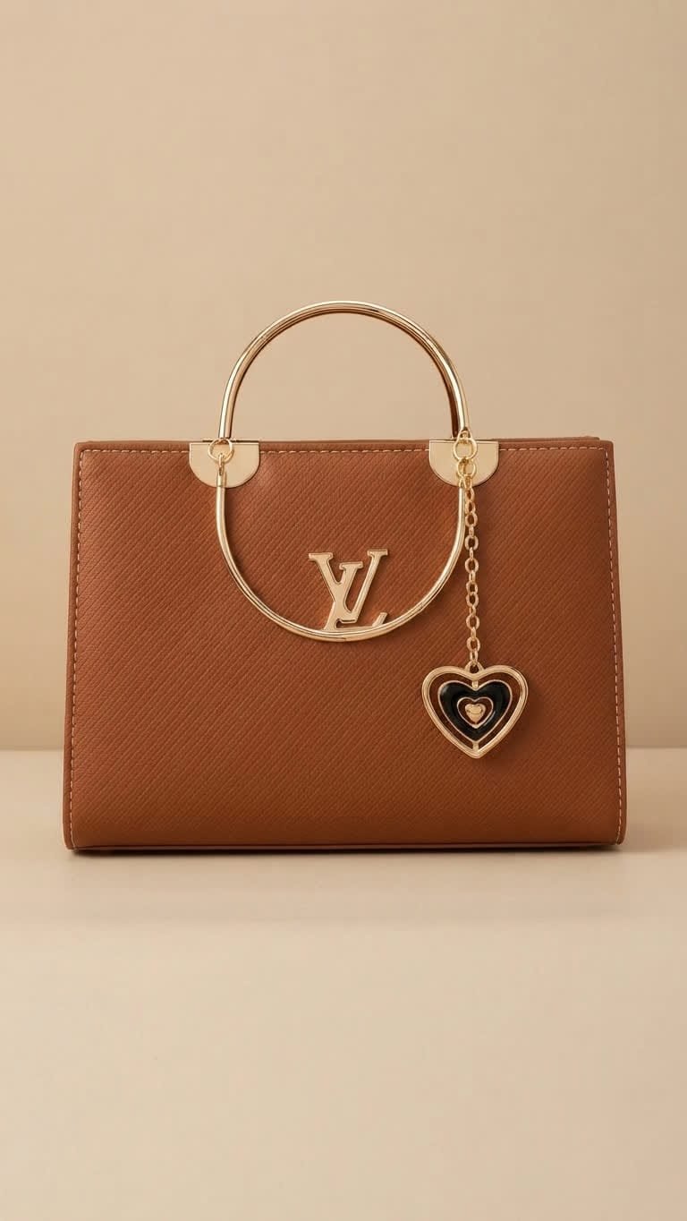 Elegant Metal Handle Tote Bag – Premium Women's Handbag