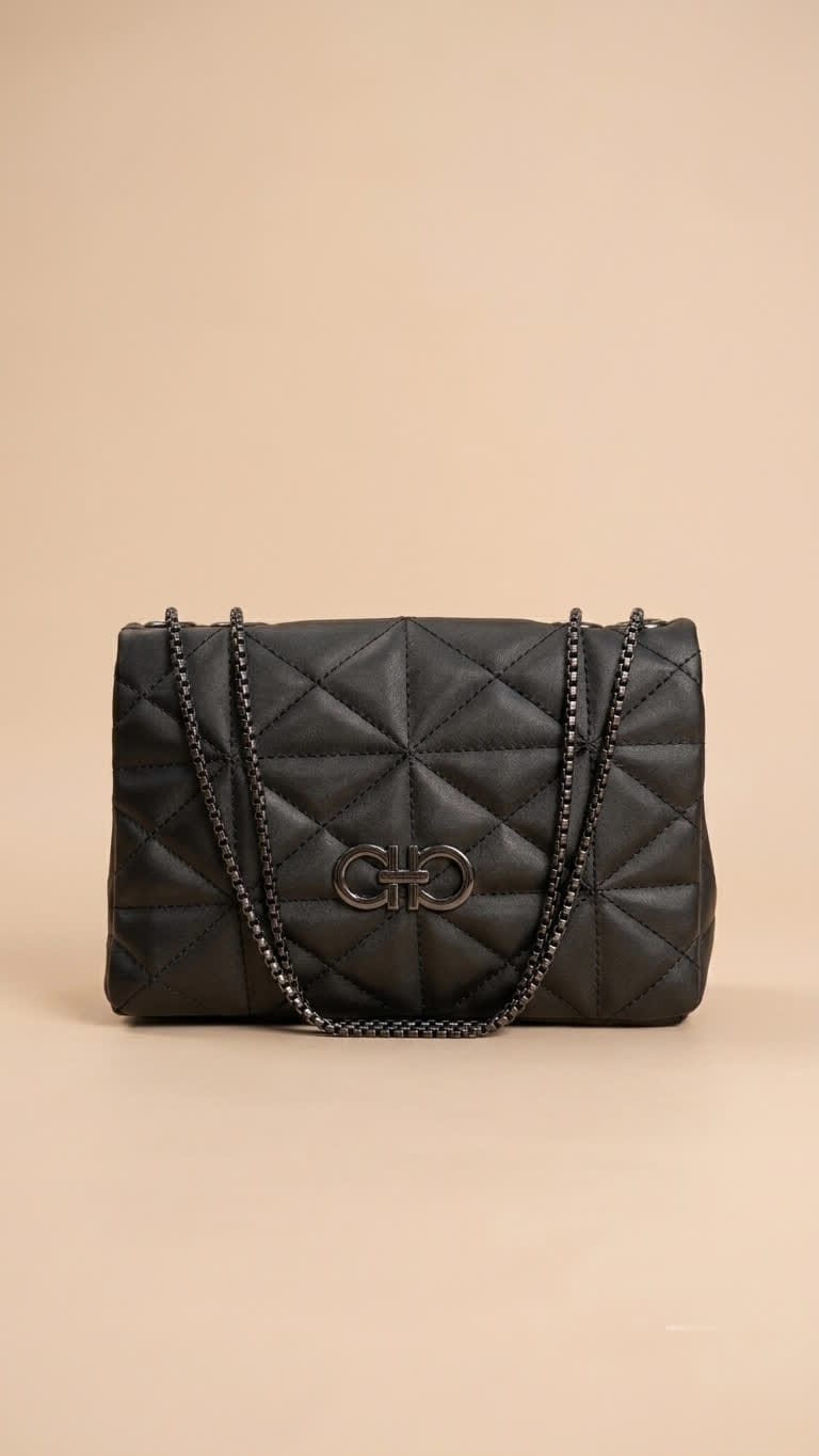 Luxury Quilted Chain Shoulder Bag for Women | Elegant Crossbody Handbag