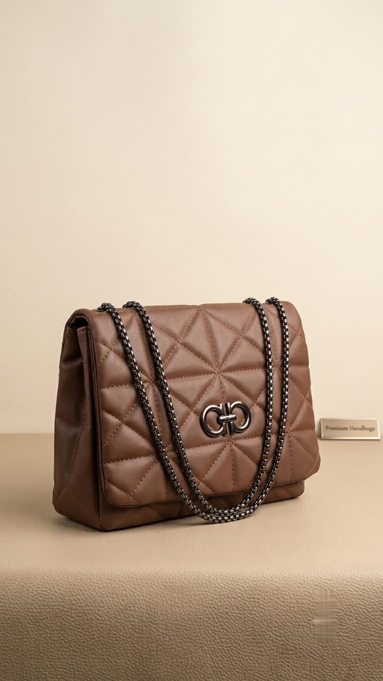 Luxury Quilted Chain Shoulder Bag for Women | Elegant Crossbody Handbag