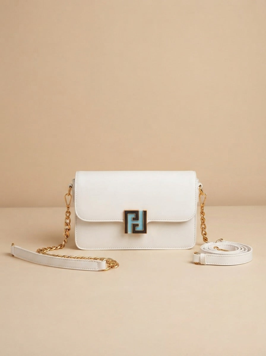 Monogram Lock Flap Crossbody Bag ✨