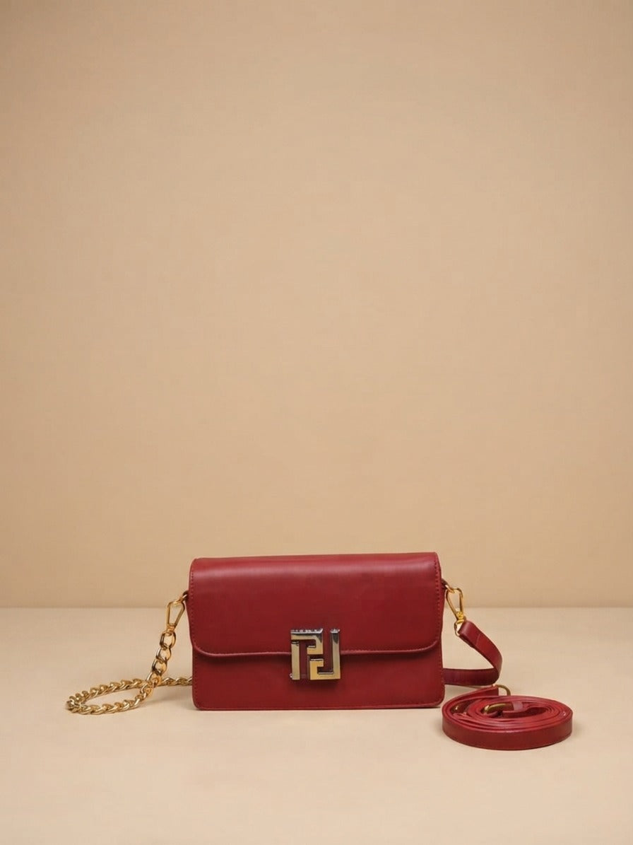 Monogram Lock Flap Crossbody Bag ✨