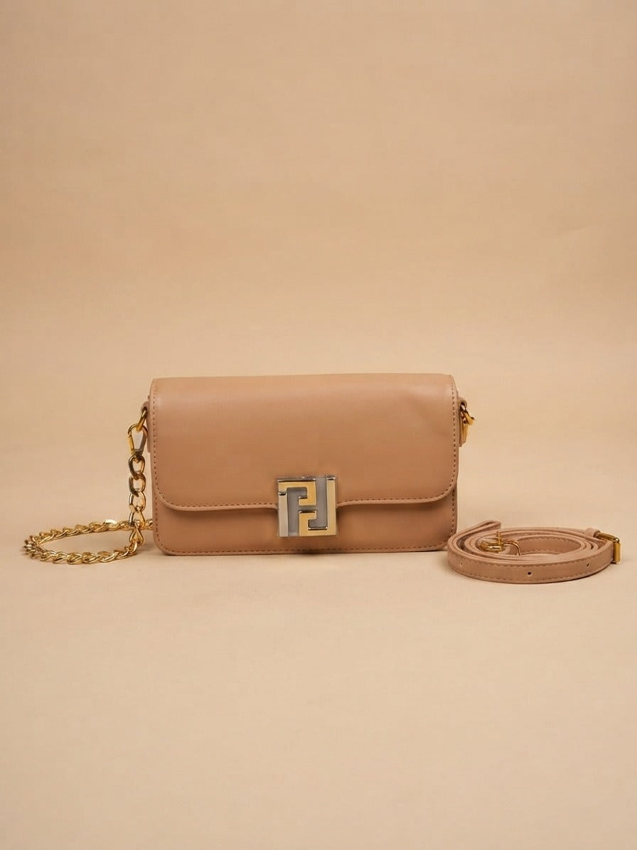 Monogram Lock Flap Crossbody Bag ✨
